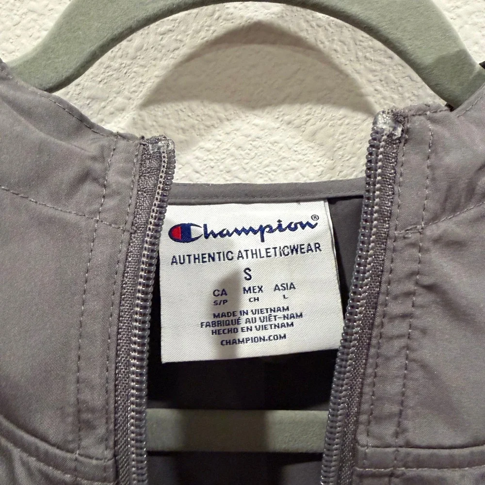 Champion Lewis-Clark State College LCSC Windbreaker Jacket Mens Small Quarter‎